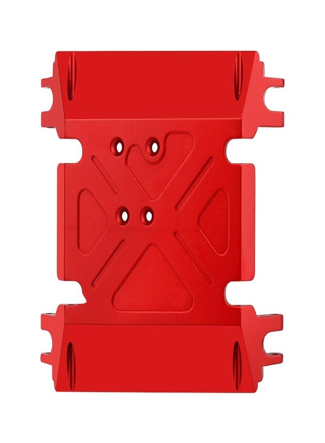 Pothyes CNC Aluminum Center Gearbox Mount Transmission Skid Plate for Axial Wraith 90018 1/10 RC Crawler Upgrade Part (red) - Image 3